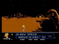 une photo d'Ã©cran de The Simpsons - Bart Vs The Space Mutants sur Nintendo Nes